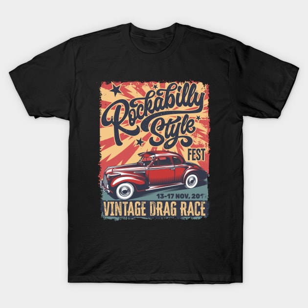 Rockabilly style T-Shirt by Teefold